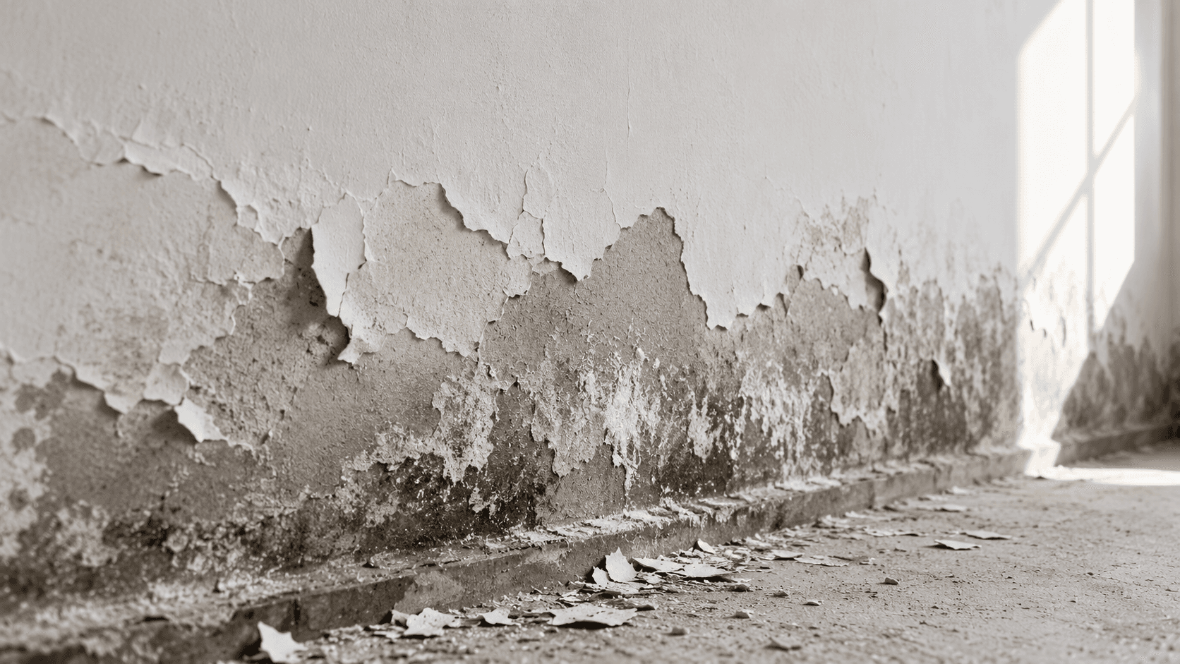Mur humide : le traiter avant de peindre