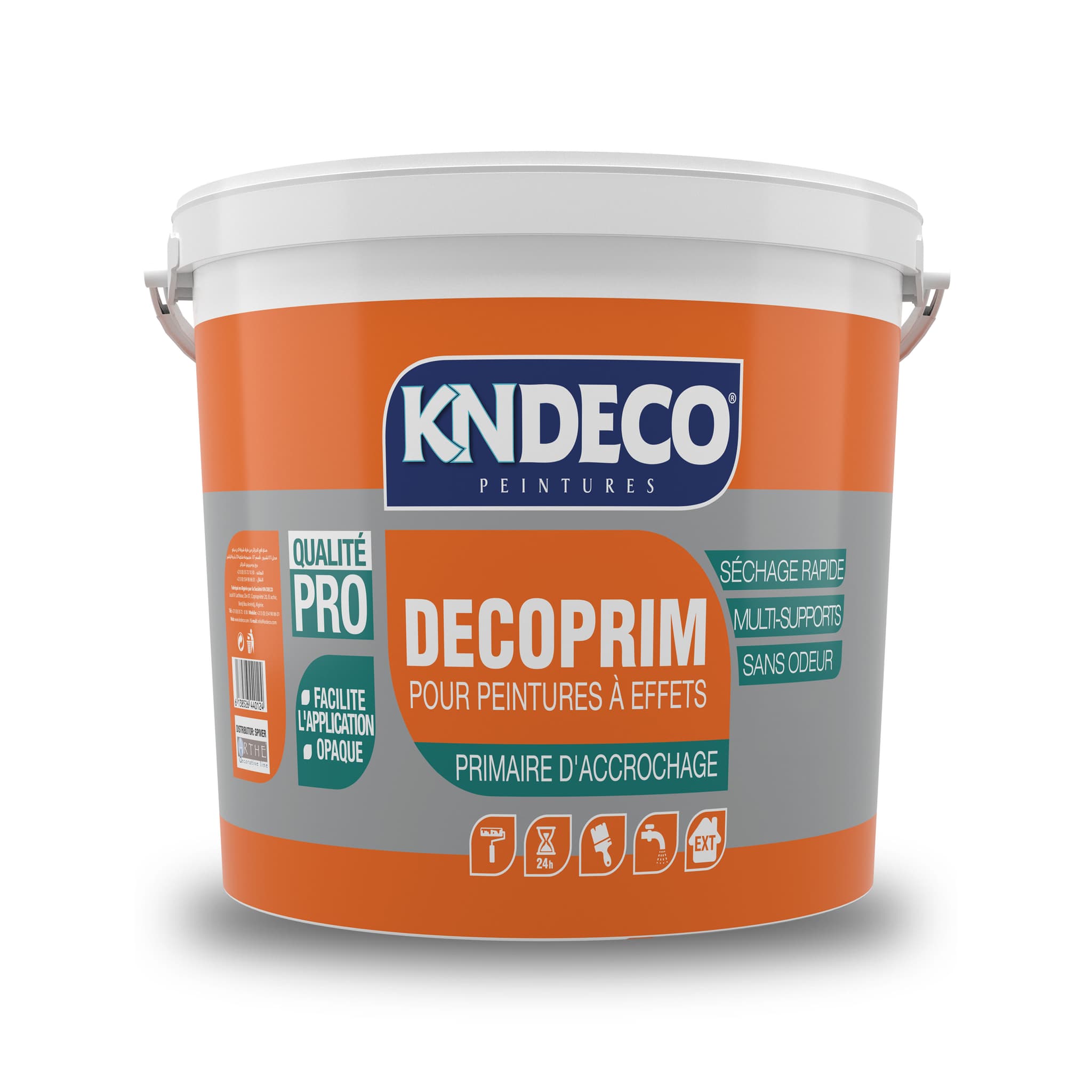 Bidon de sous-couche granitée KNDECO DECOPRIM pour peintures à effets décoratifs