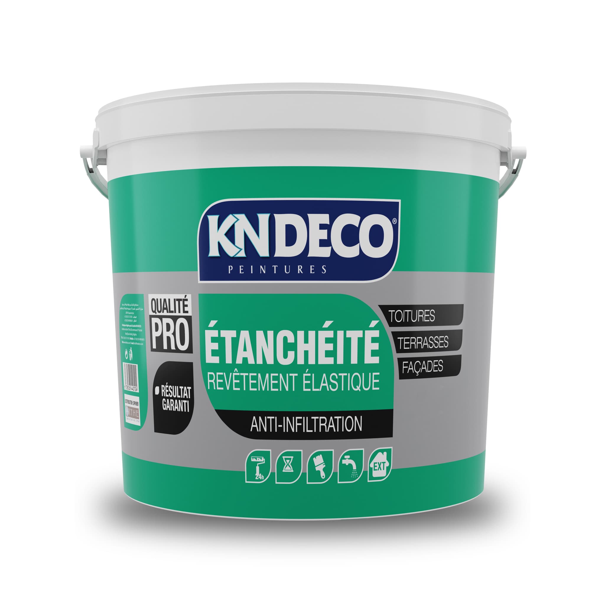 Bidon de revêtement d'étanchéité KNDECO pour terrasses, toitures et balcons